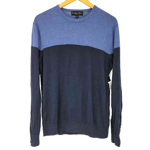 ブルックスブラザーズ BROOKS BROTHERS シルクコットン バイカラー ニット メンズ JPN:M